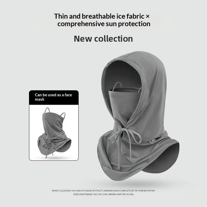 Sunscreen Face Mask With Hood Full-face UV Protection