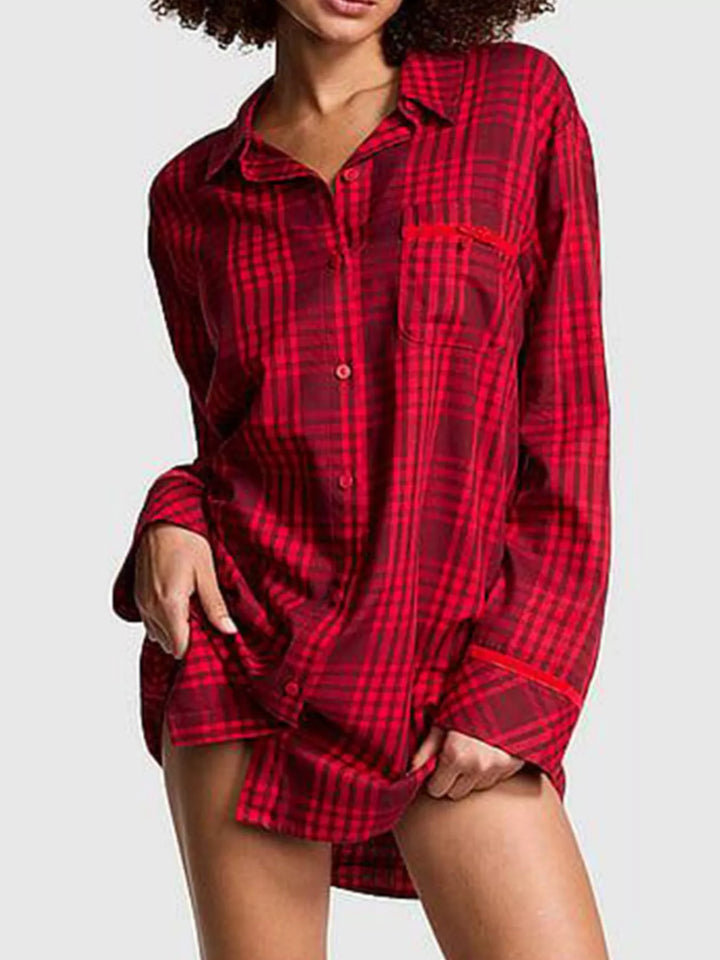 Striped Long Sleeve Button-Up Shirt