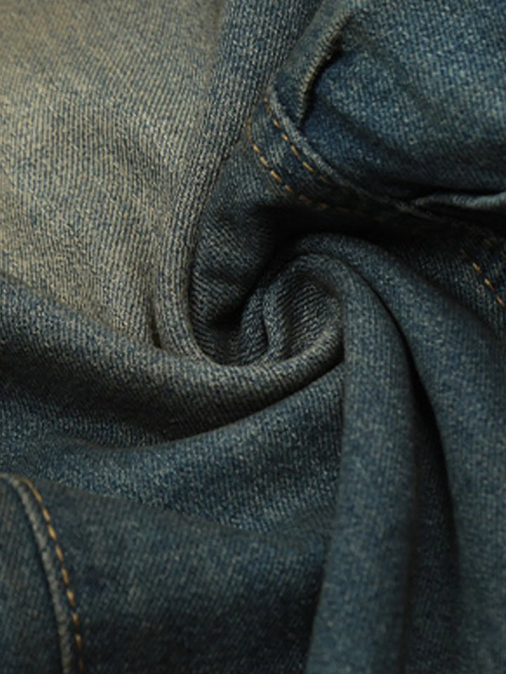 Men's Distressed Wide Leg Jeans