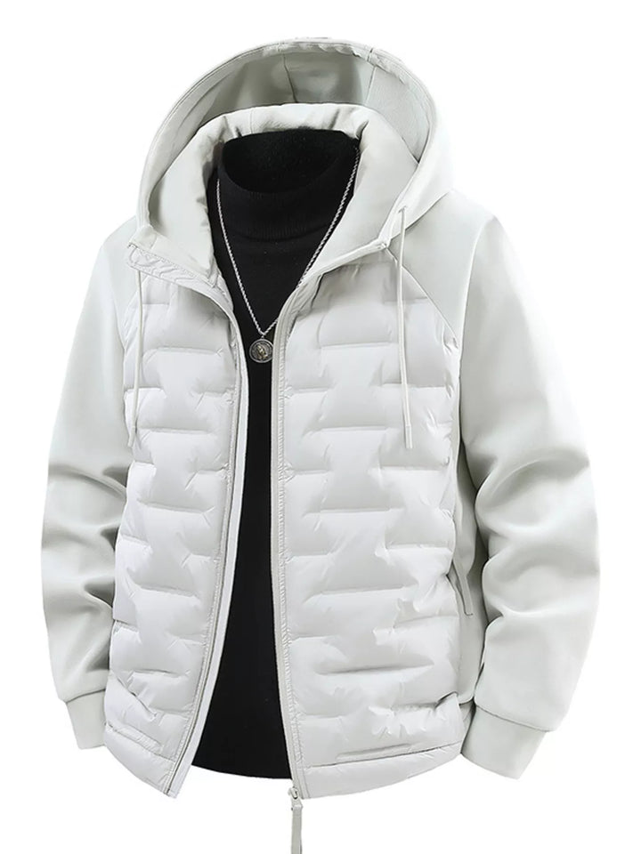 Men's Plus Size Hooded Padded Jacket