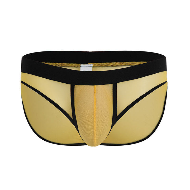 Low Waist Breathable Mesh Sexy Briefs Nylon Men
