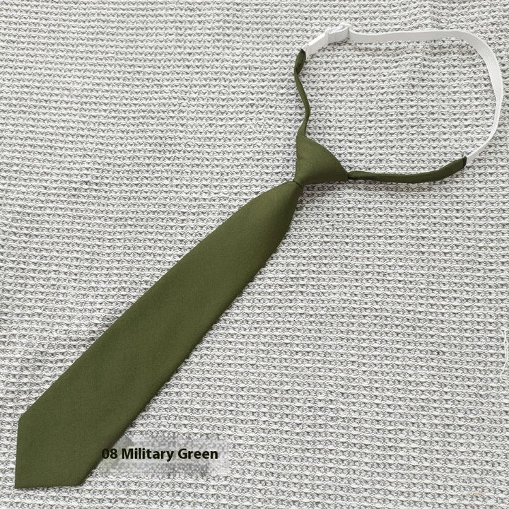 Solid Color Navy Blue Tie Men's Tie