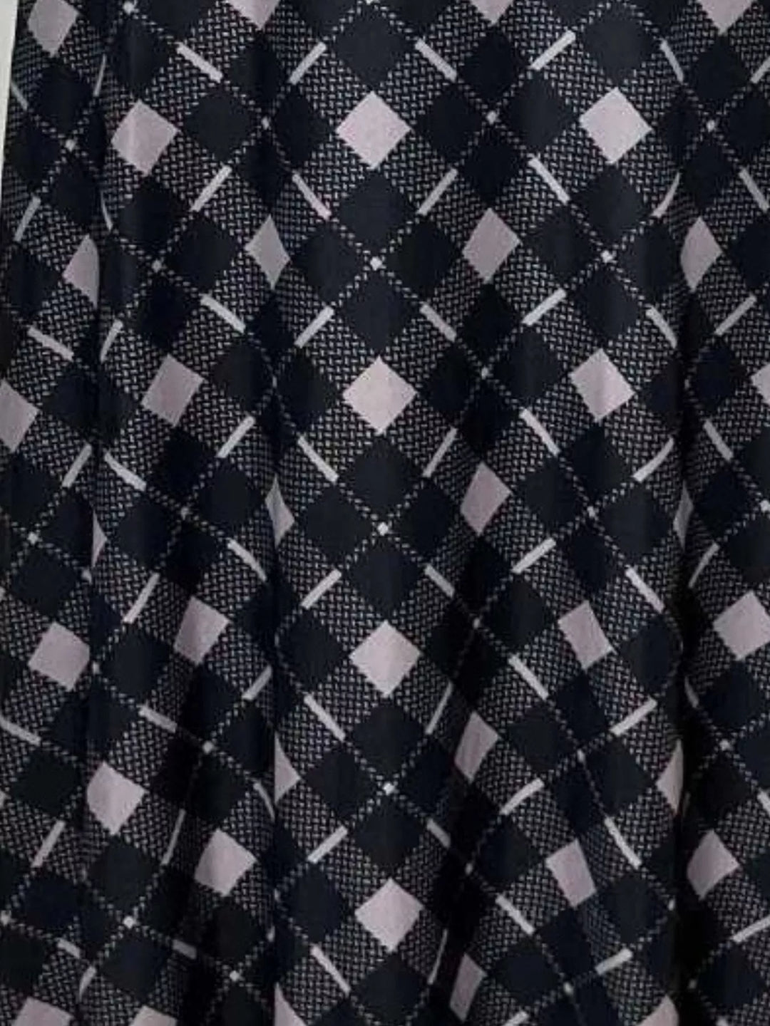 Tie Front Plaid Long Sleeve Dress