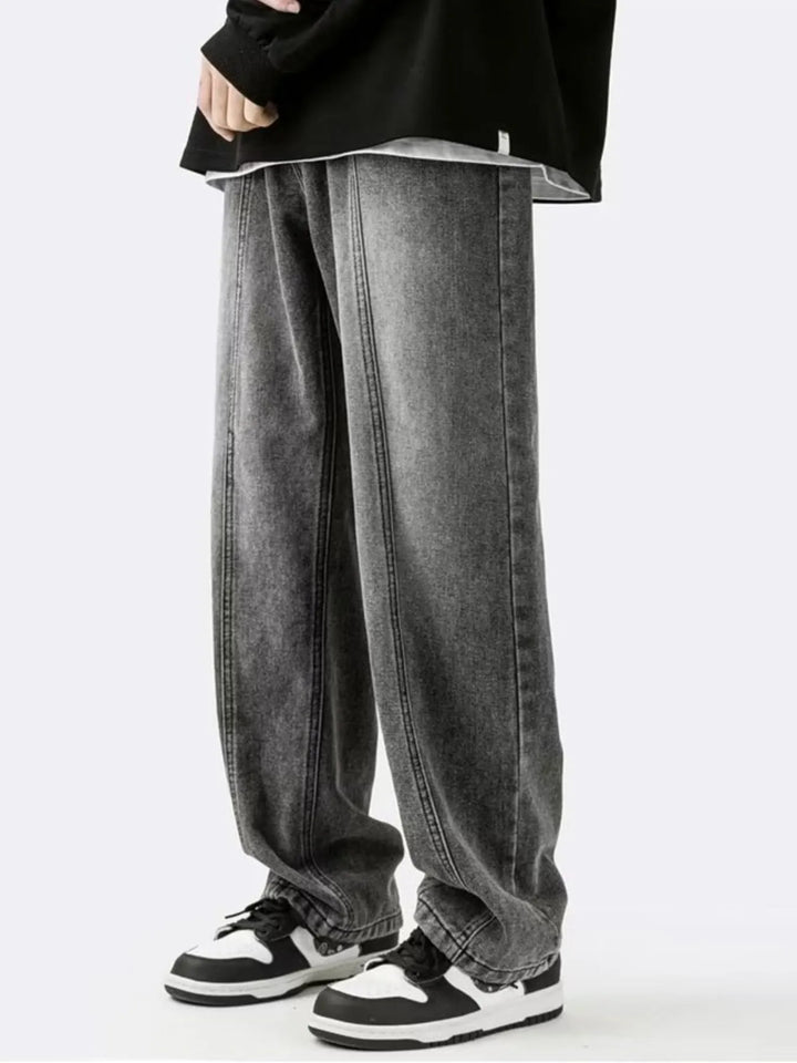 Men's Plus Size Wide Leg Relaxed Fit Jeans