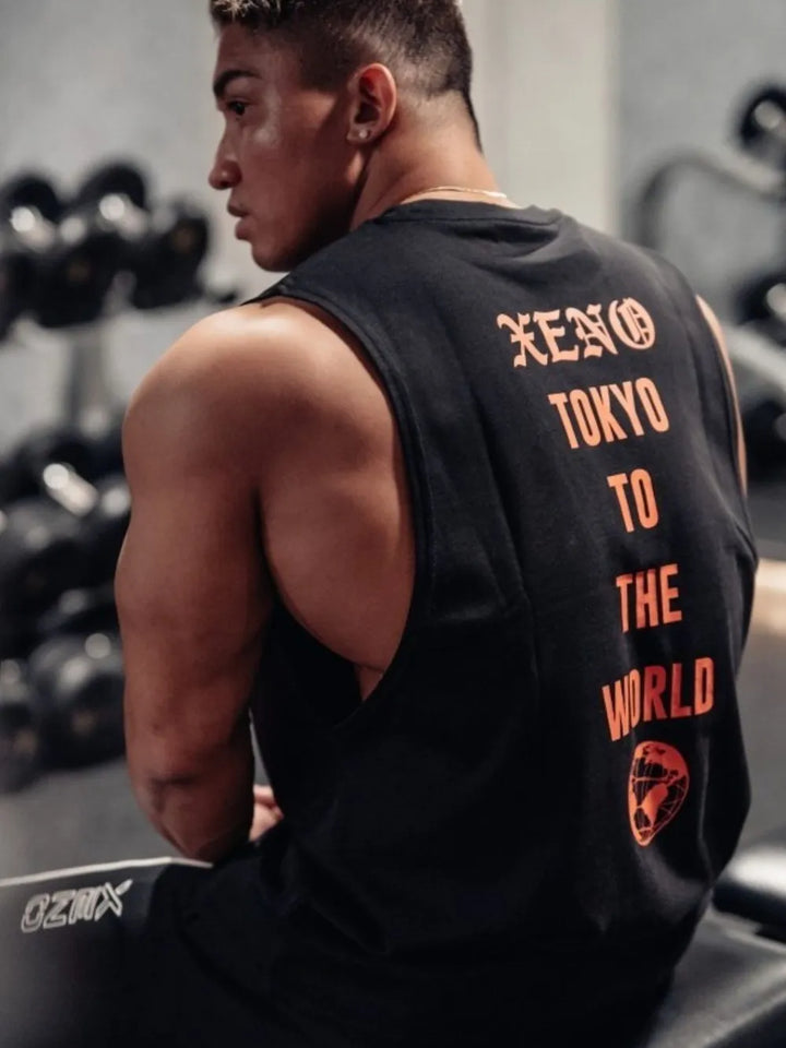 Men's Plus Size Round Neck Tank