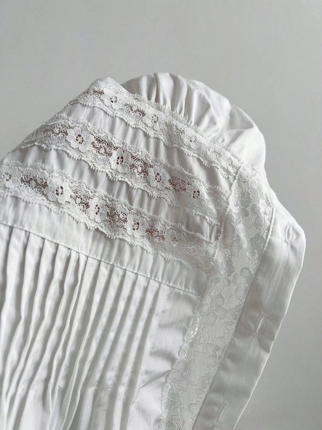 Lace Button Up Short Sleeve Shirt