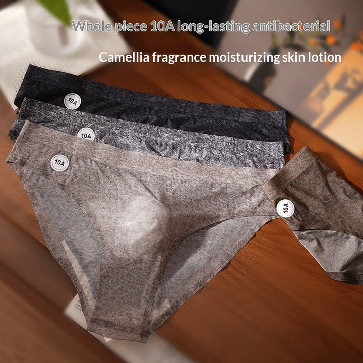 Tie-dye Print 10A Antibacterial Camellia Mens Seamless Briefs