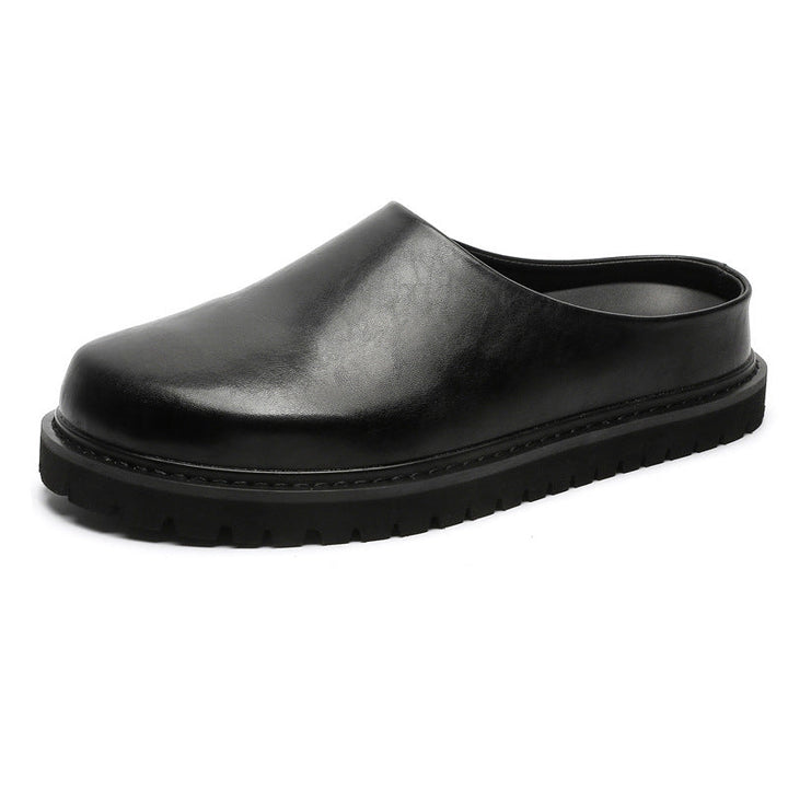 Retro Chunky-Soled Elevator Slip-On Casual Outdoor Slippers