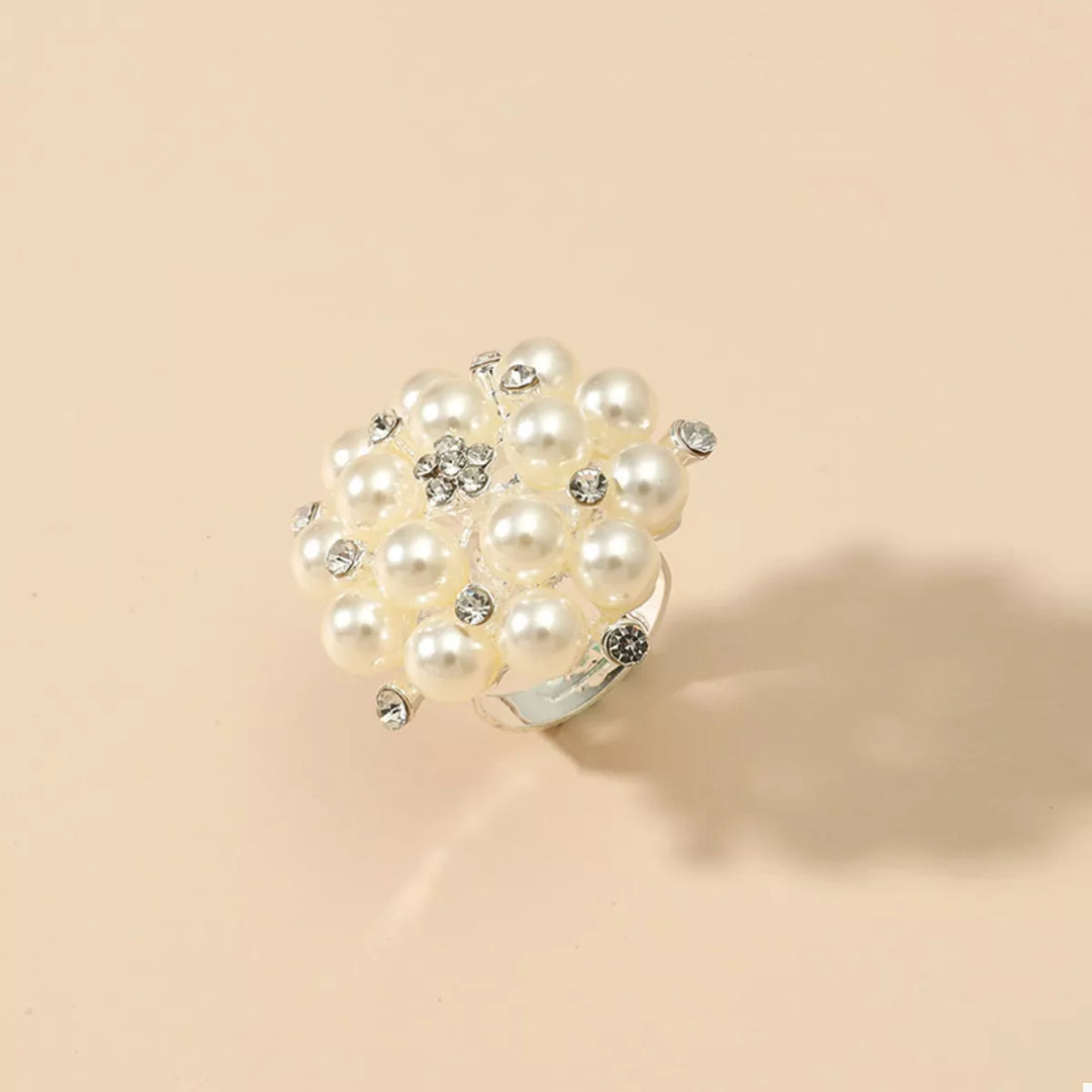 Pearl Cluster Ring