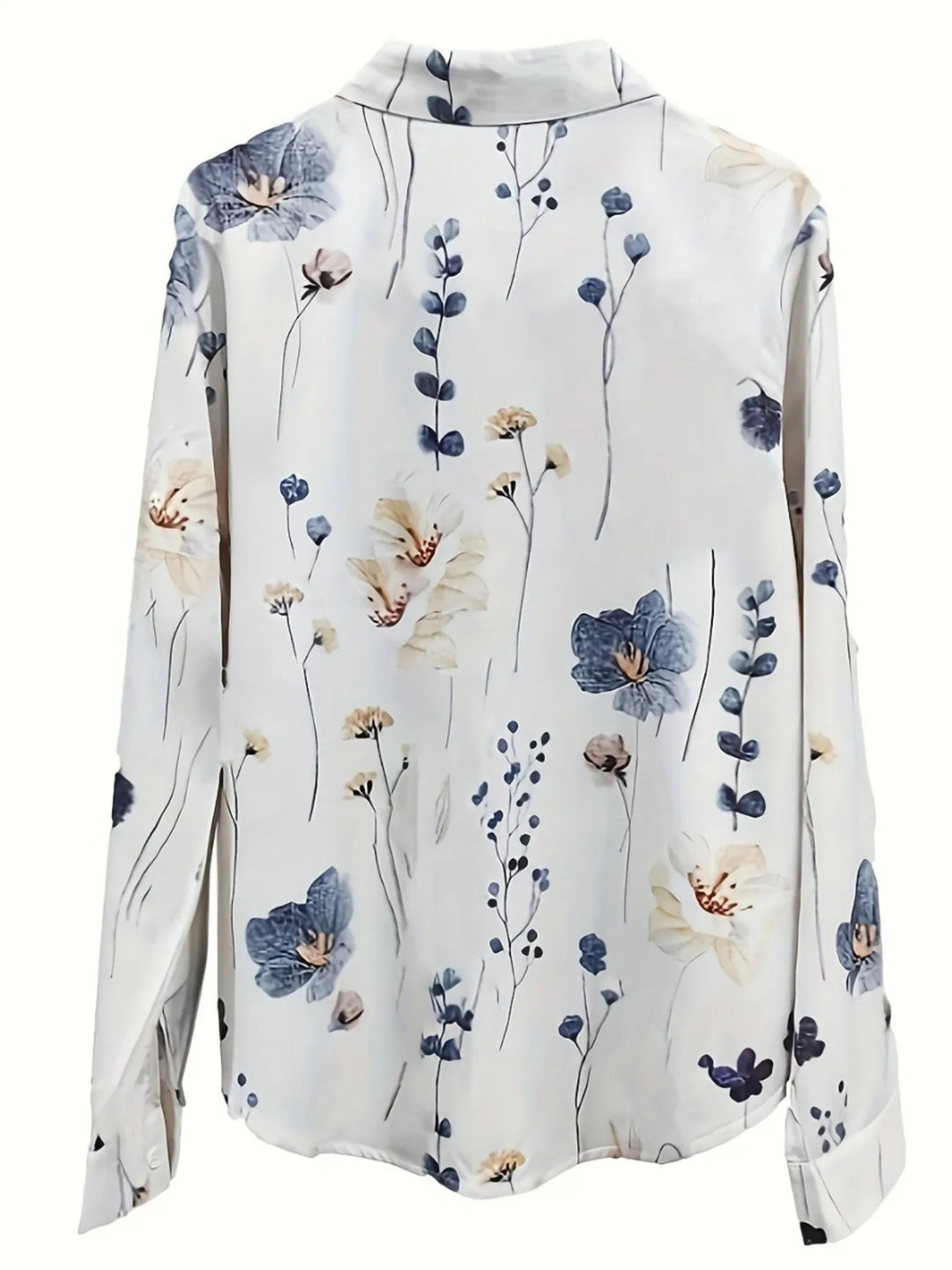 Printed Long Sleeve Blouse
