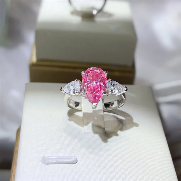 2 Carat 925 Sterling Silver Moissanite Ring