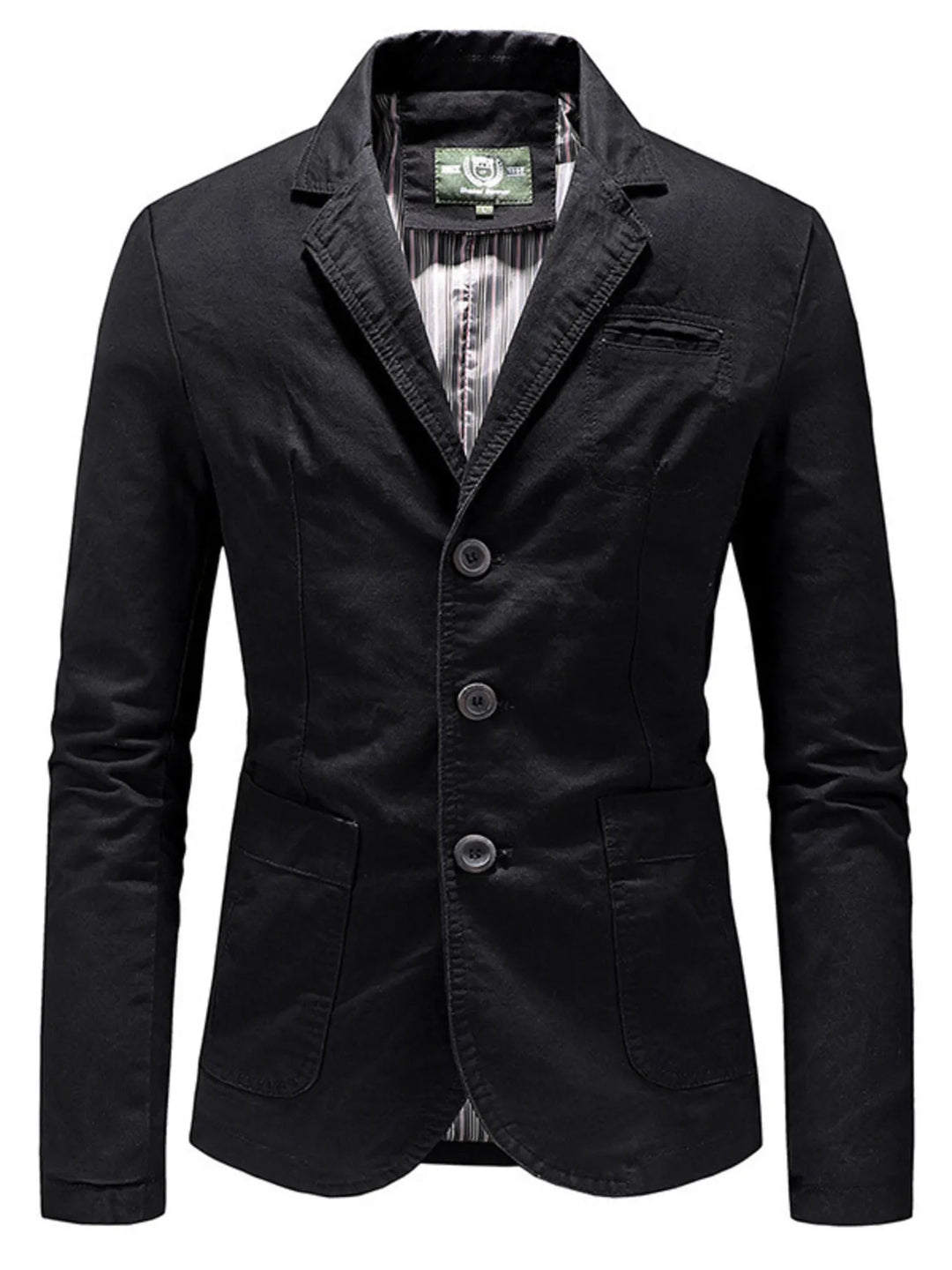 Men's Plus Size Casual Slim Fit Button Up Blazer