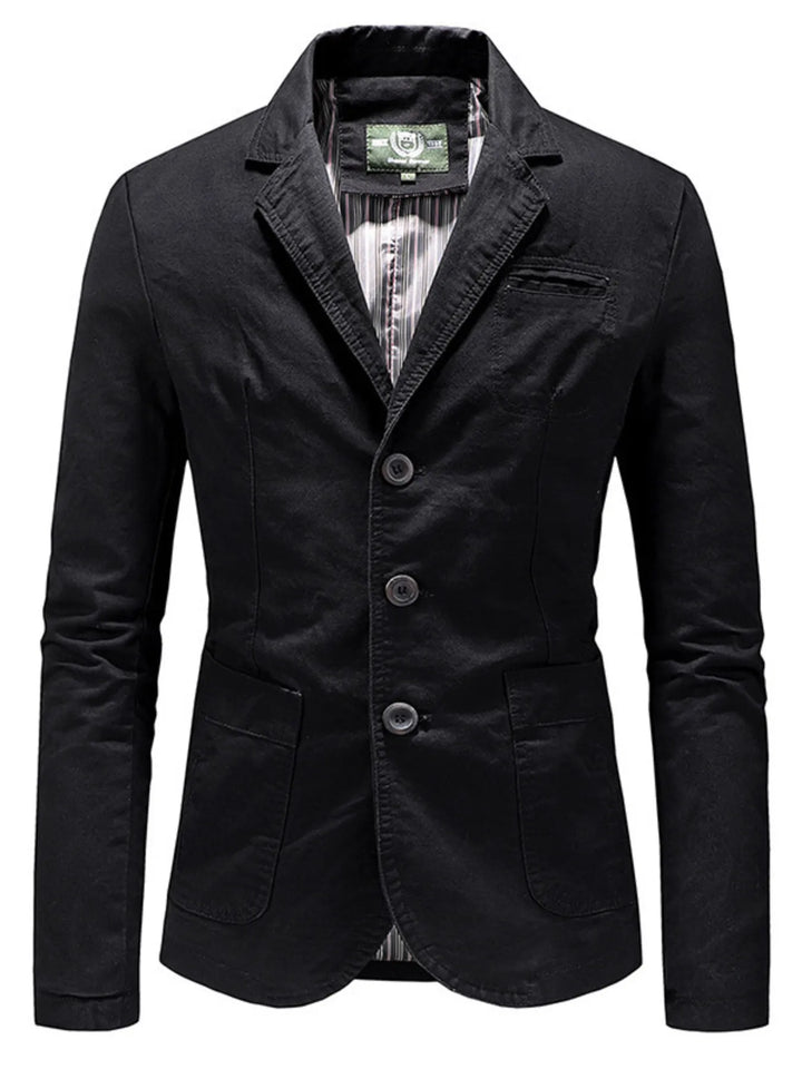Men's Plus Size Casual Slim Fit Button Up Blazer