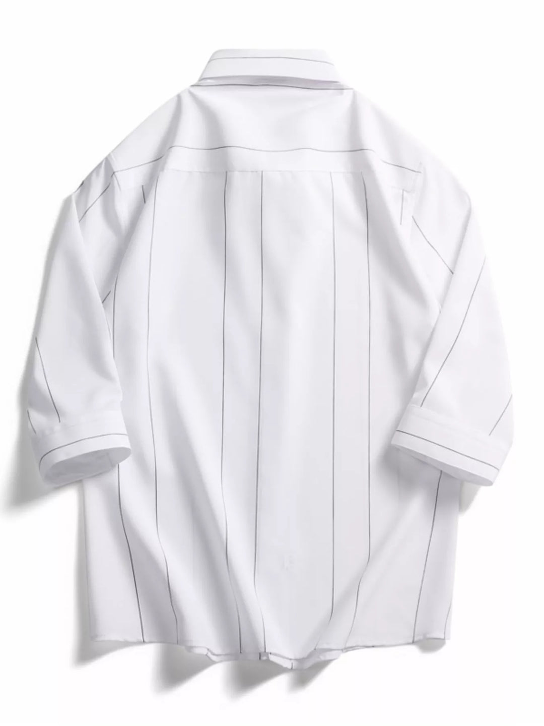 Men's Plus Size Stripe Button-Down Shirt