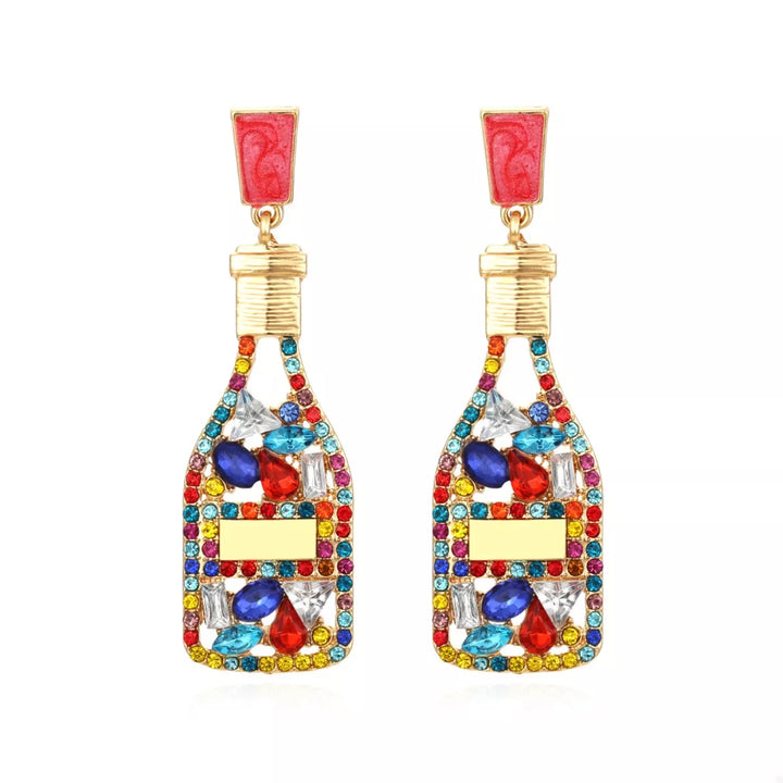 Champagne Bottle Drop Earrings