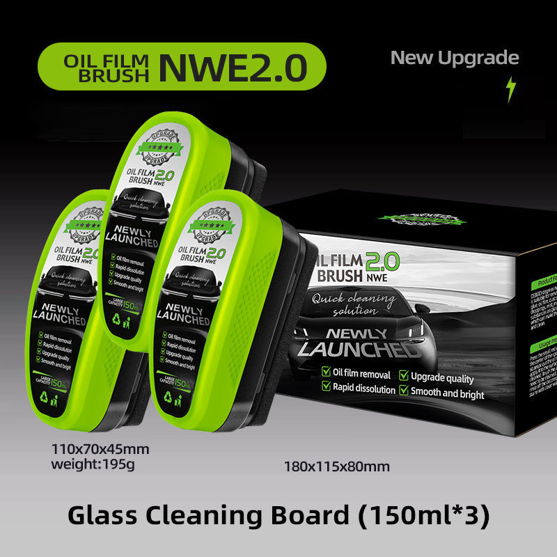 Green Car Glass Wiper Strong Oil-removing Film Crystal Plating Coating Water Drive