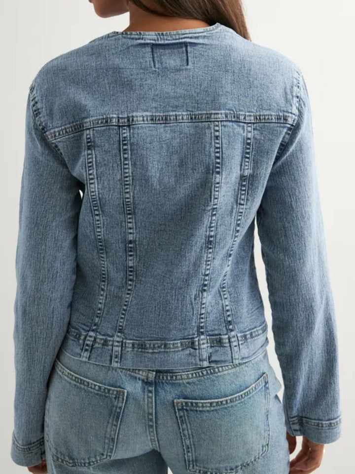 Classic Button-Down Denim Jacket