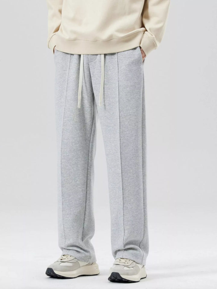 Men's Plus Size Drawstring Wide Leg Pants