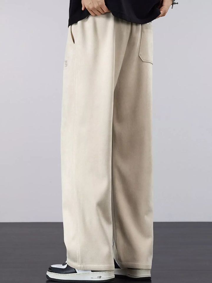 Men's Plus Size Casual Loose-Fit Drawstring Pants