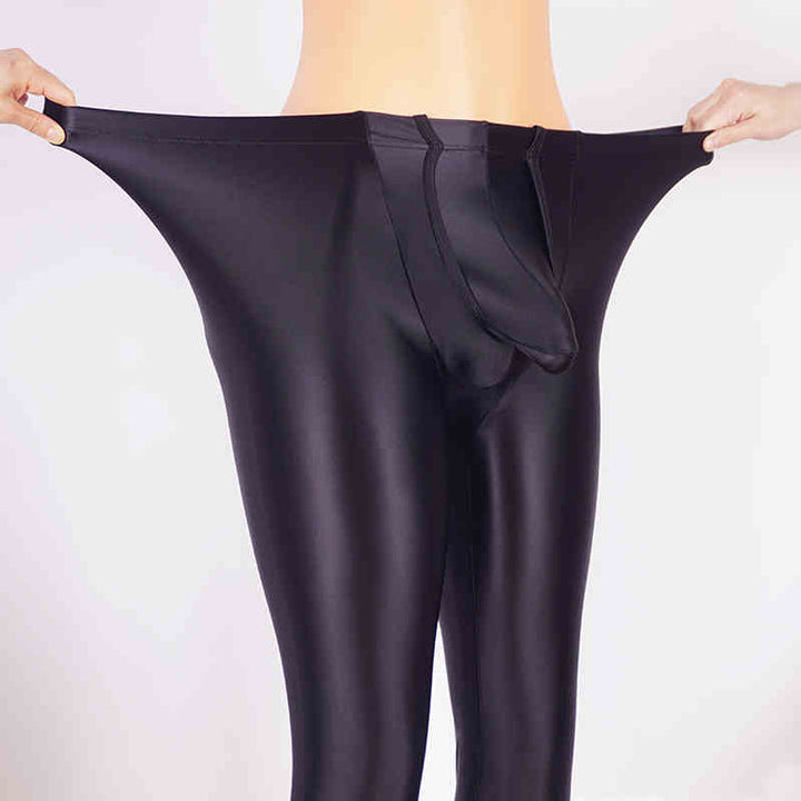 Shiny Sexy Men's Leggings Slim Fit Free Plus Size