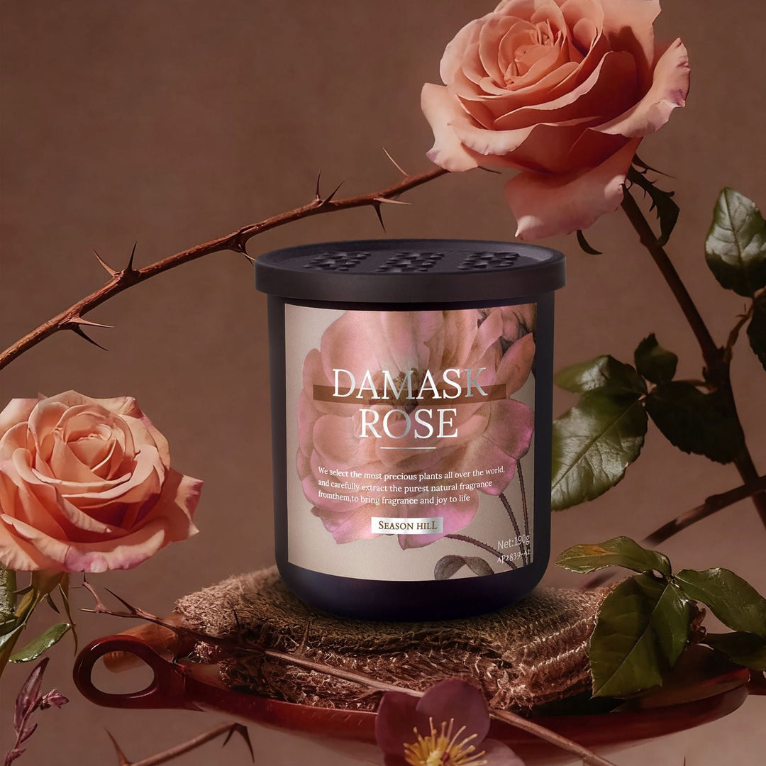 Retro Floral Scented Balm Solid Car Air Freshener