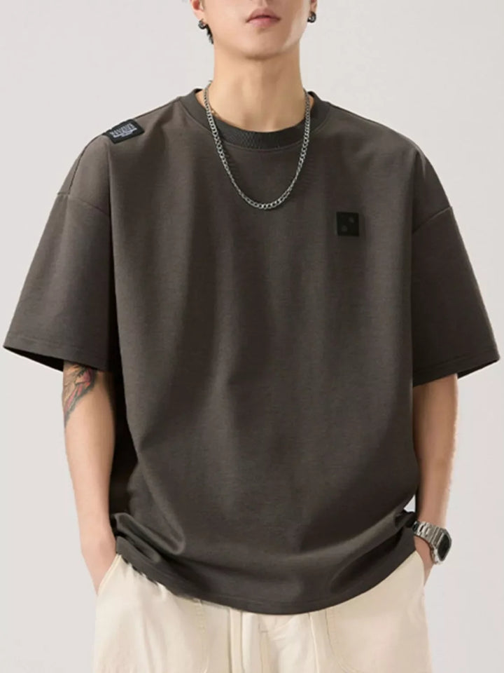 Men's Full Size Round Neck Short Sleeve T-Shirt Plus Size