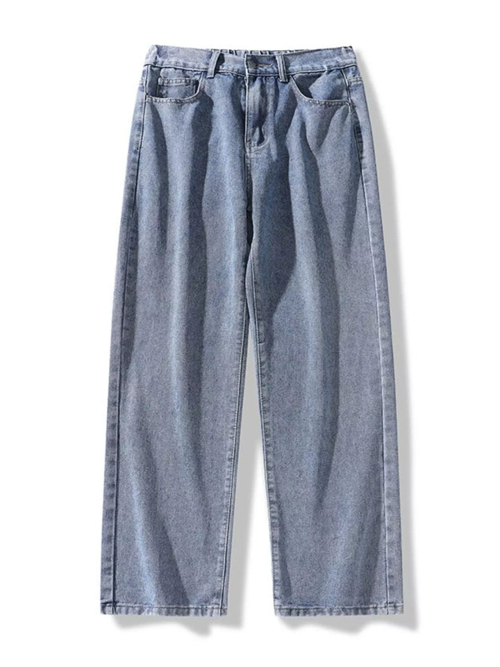 Men's Full Size Loose Fit Wash Jeans Plus Size