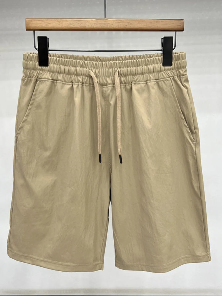 Men's Plus Size Drawstring Shorts with Pockets