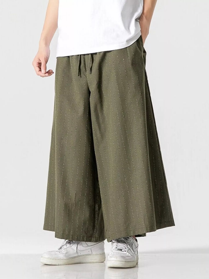 Men's Plus Size Wide Leg Casual Pants