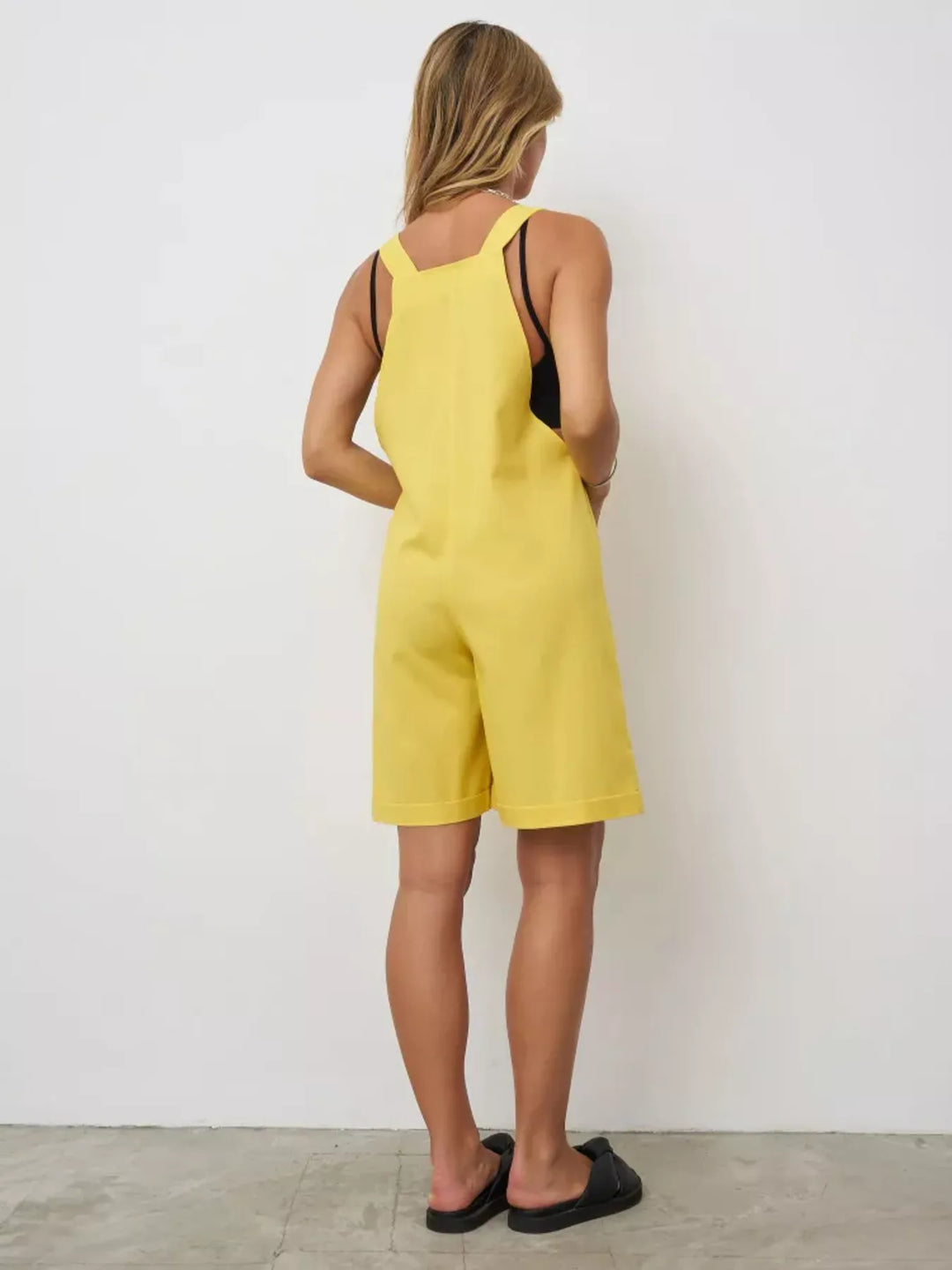 Sleeveless Tie-Strap Romper