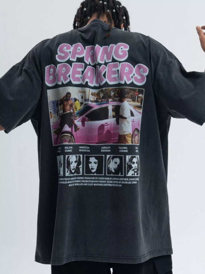 Men's Graphic Round Neck Short Sleeve T-Shirt