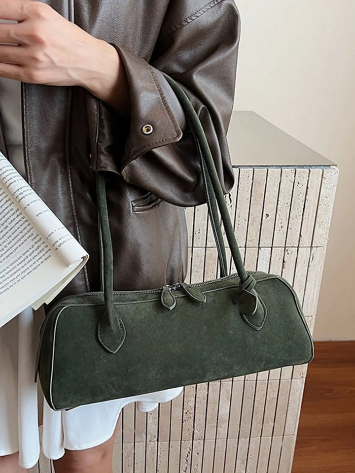 Solid Color Shoulder Bag