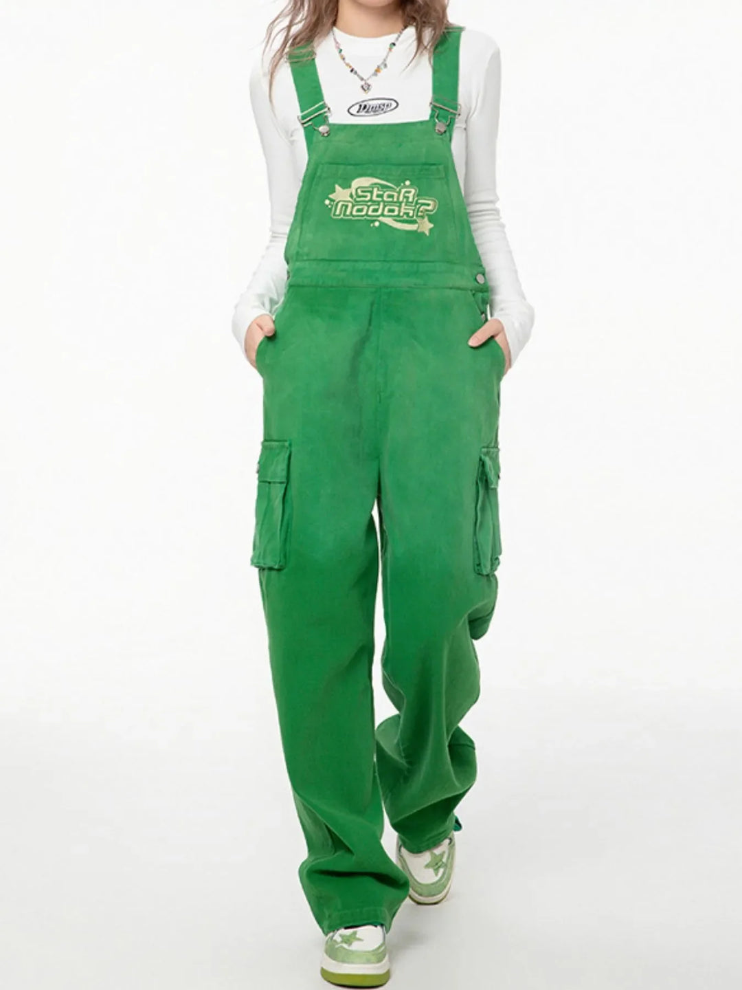 Gradient Wide Leg Overalls