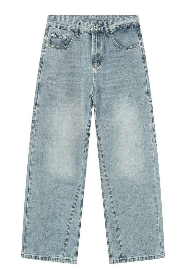 Mid Rise Jeans with Pockets