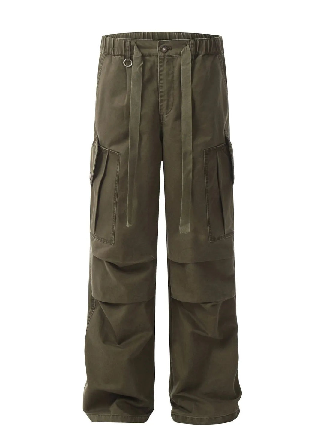 Men's Drawstring Loose Fit Cargo Pants