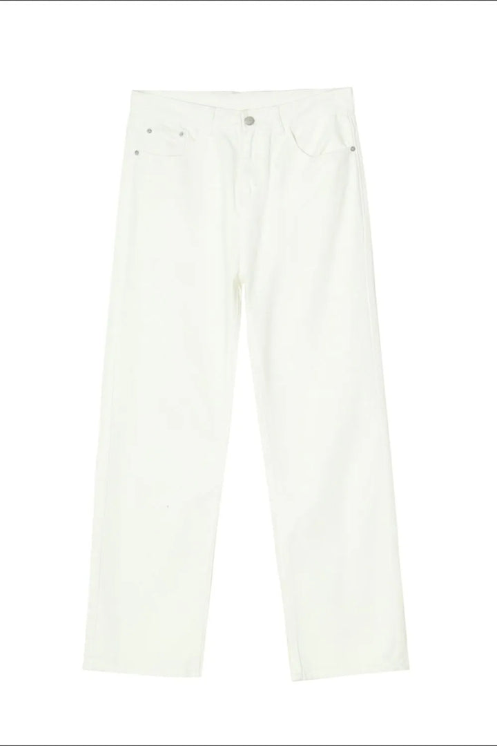 Straight Leg Jeans with Pockets