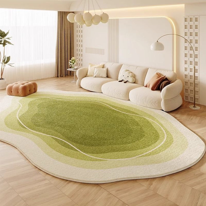 Cream Colored Stain-resistant And Easy To Maintain Cashmere Look Rug