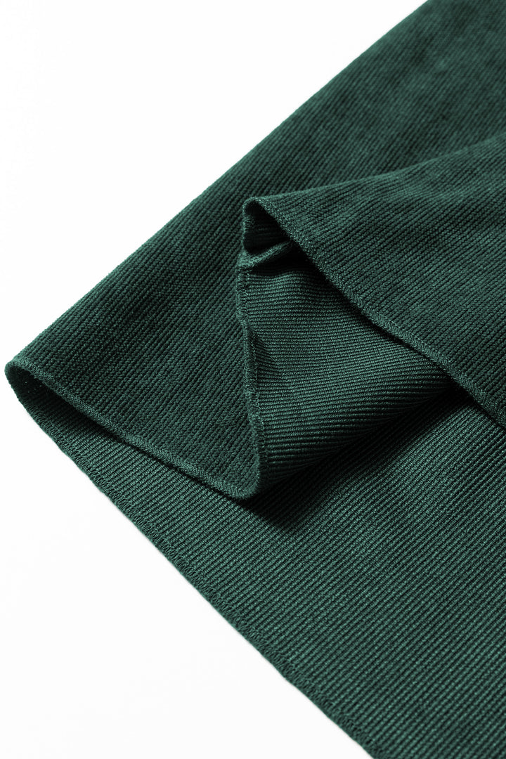 Mist Green Lantern Sleeve Tiered Mini Dress
