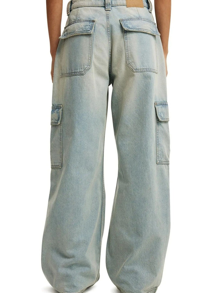 Wide Leg Cargo Jeans