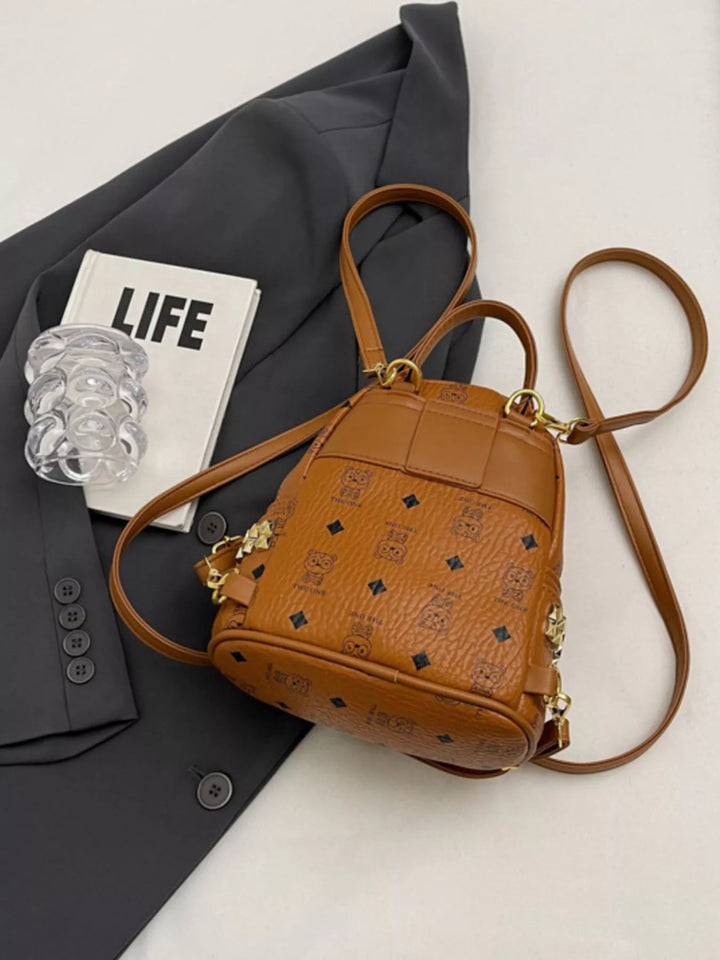 Patterned Mini Backpack Bag