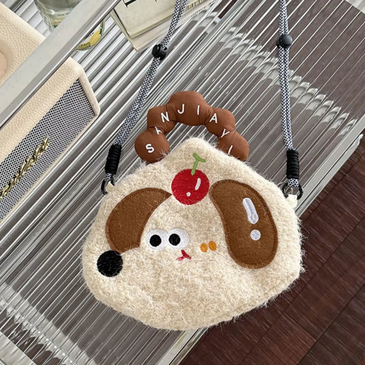 Cartoon Plush Crossbody Bag
