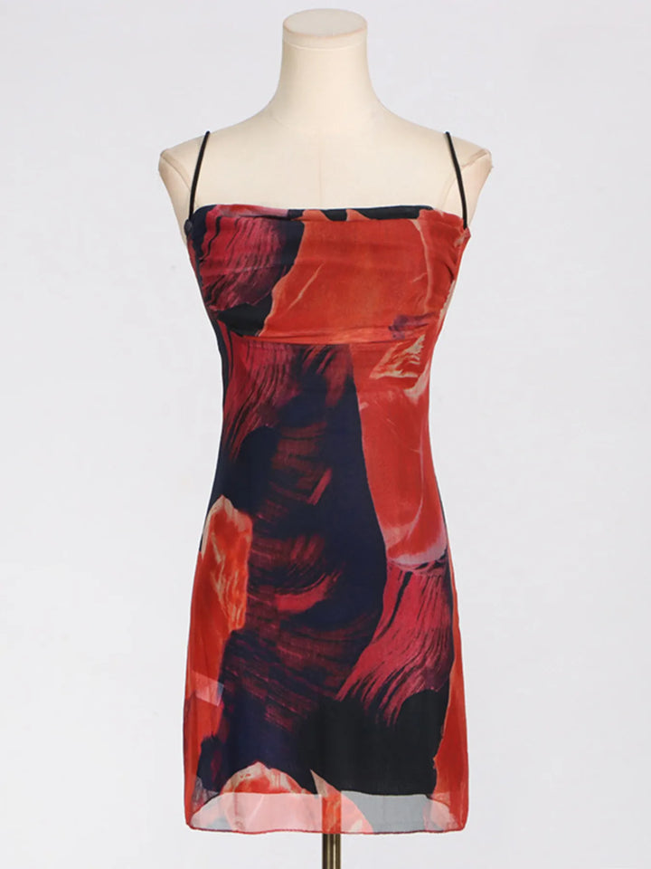 Cowl Neck Cami Mini Dress