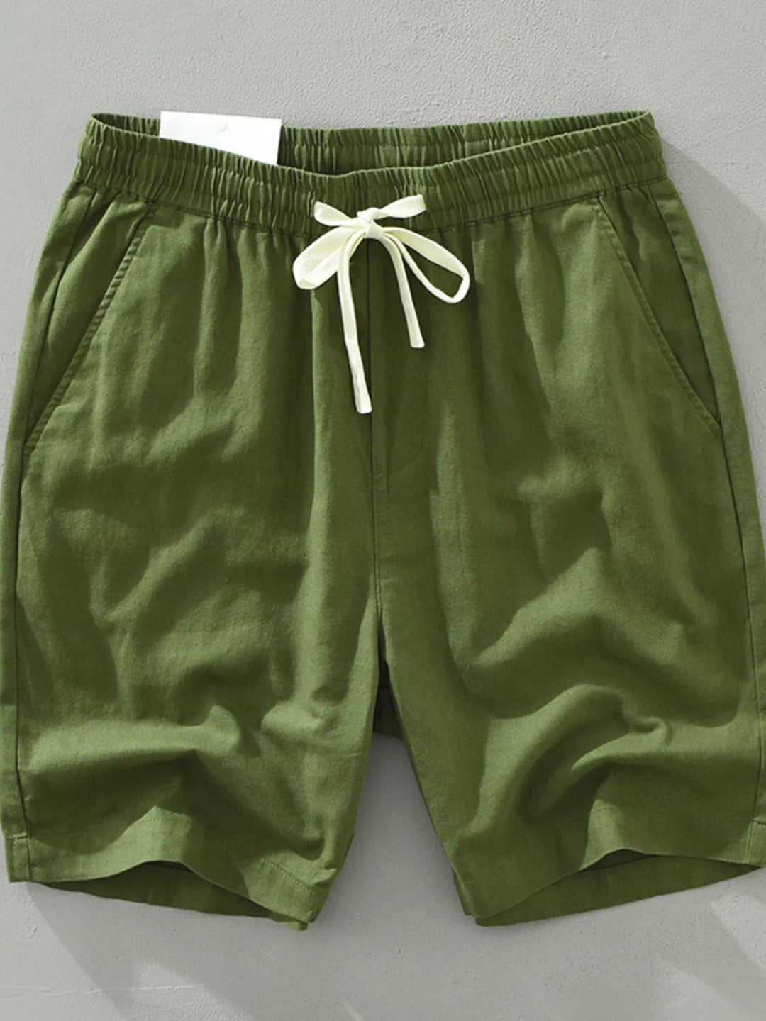 Men's Plus Size Drawstring Pocketed Shorts