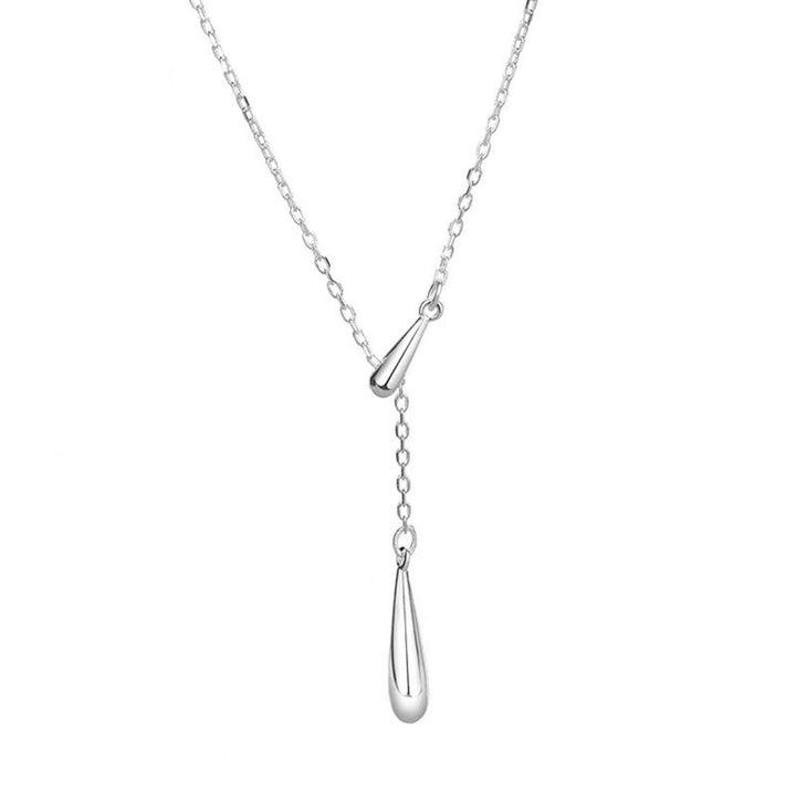 925 Sterling Silver Y-Shaped Pendant Necklace