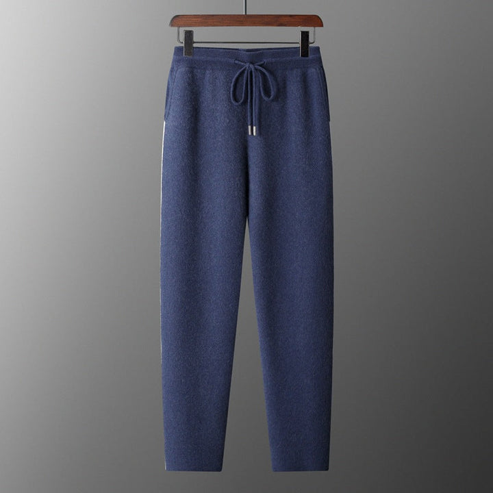 Thickened Assorted Colors Cashmere Men's Casual Loose Knitted Casual Pants