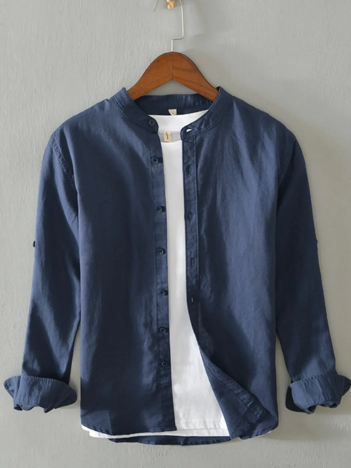 Men's Full Size Button Up Long Sleeve Shirt Plus Size