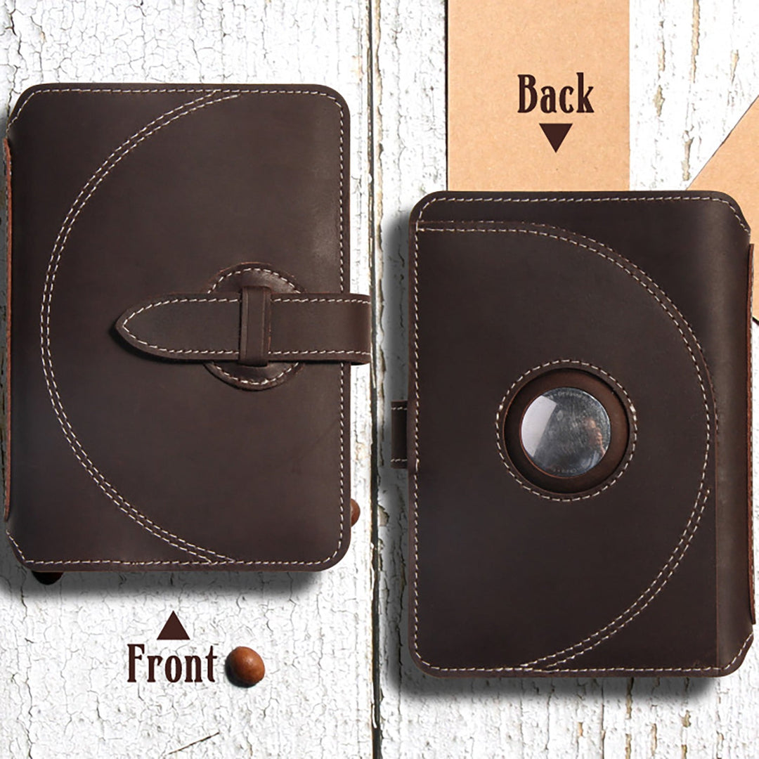 Genuine Leather Passport Holder Multi-functional ID Card Case