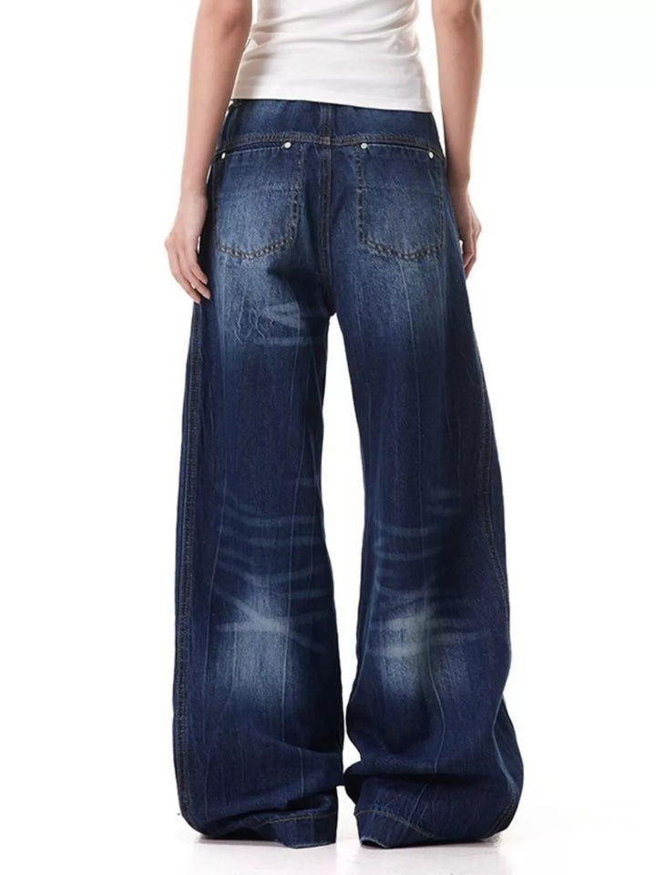 Men's Full Size Wide Leg Jeans Plus Size
