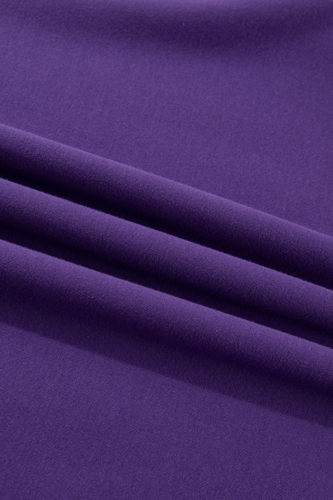 Tillandsia Purple Oversize Drop Shoulder Reversible Mock Neck Sweatshirt