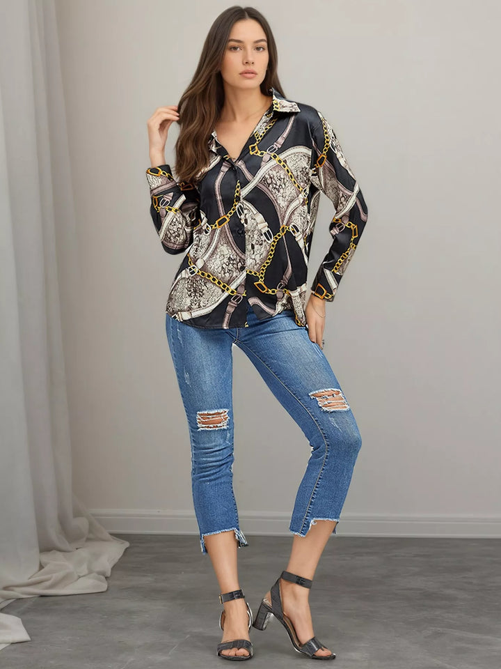 Printed Long Sleeve Shirt